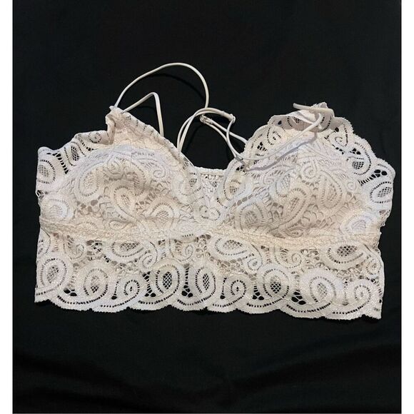 Pink by Victoria's Secret white lace bralette - Picture 1 of 7